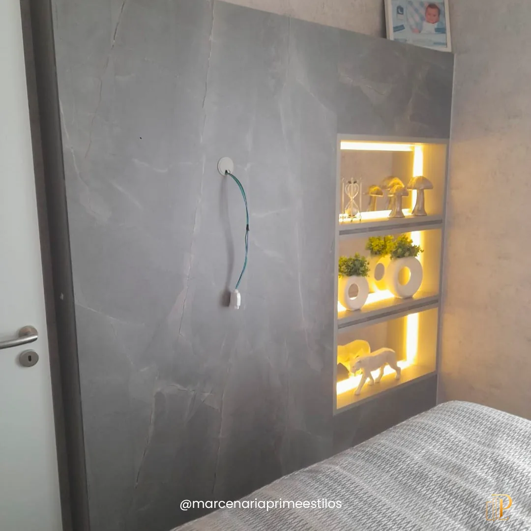 Closet Aberto com Iluminação em LED em Tatuí SP