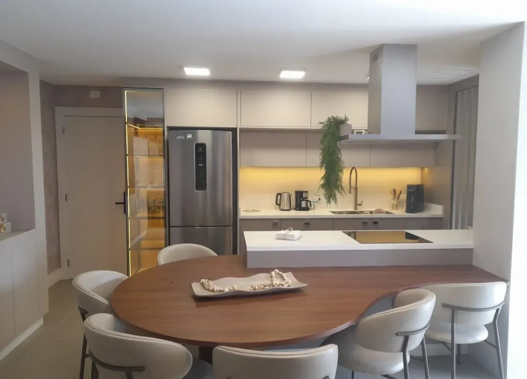 Cozinha gourmet planejada de alto padrão em Tatuí SP